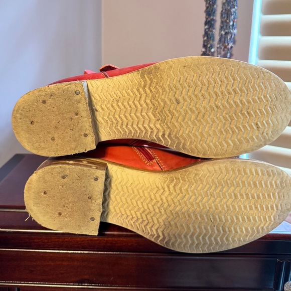 Prophecy Red Leather Tall Boots | Size 40 (US 10) | Made in Portugal - Picture 10 of 10